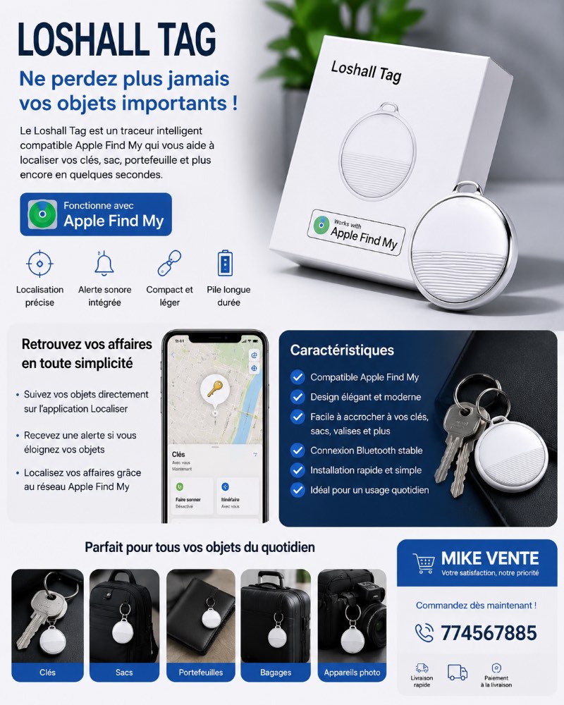 AirTag 👀Ne perdez plus jamais vos objets importants !