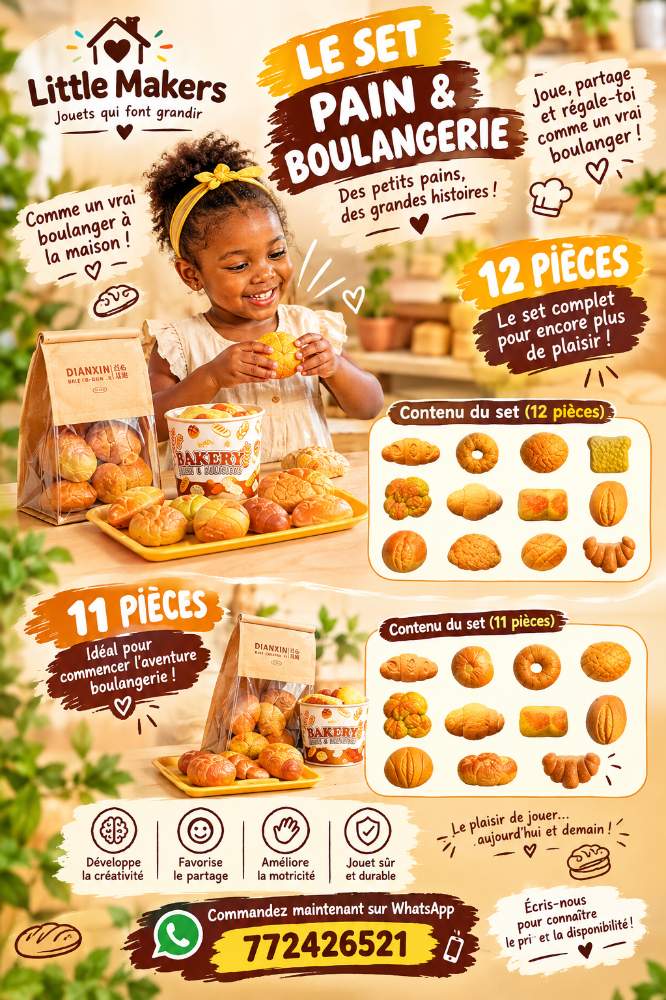 🔥 Encore plus grand, encore plus de fun ! 🍔🍕🍟 Découvrez le set Fast-Food et Boulangerie 🤩✨ Quel menu vas-tu préparer ? 😍 