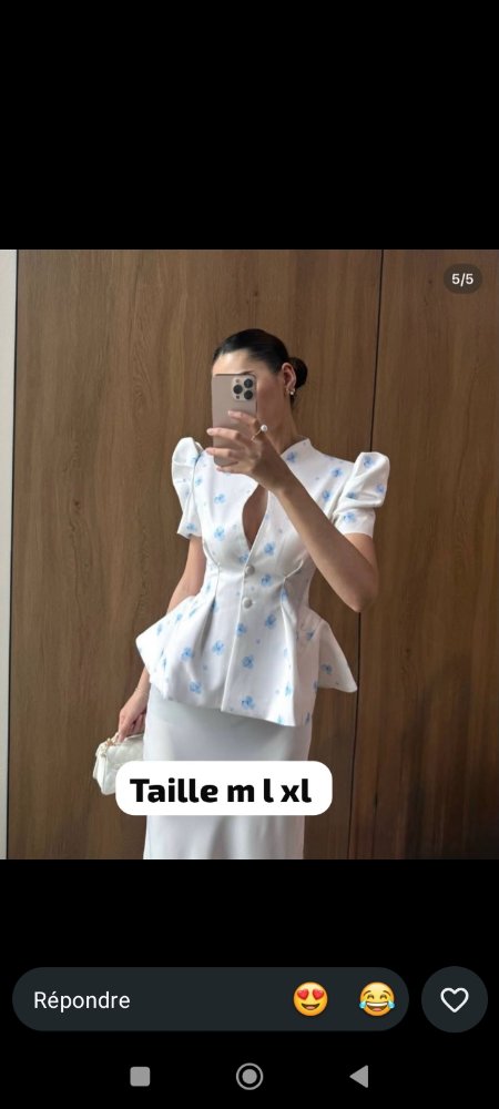 Haut en soie  - Photo 4