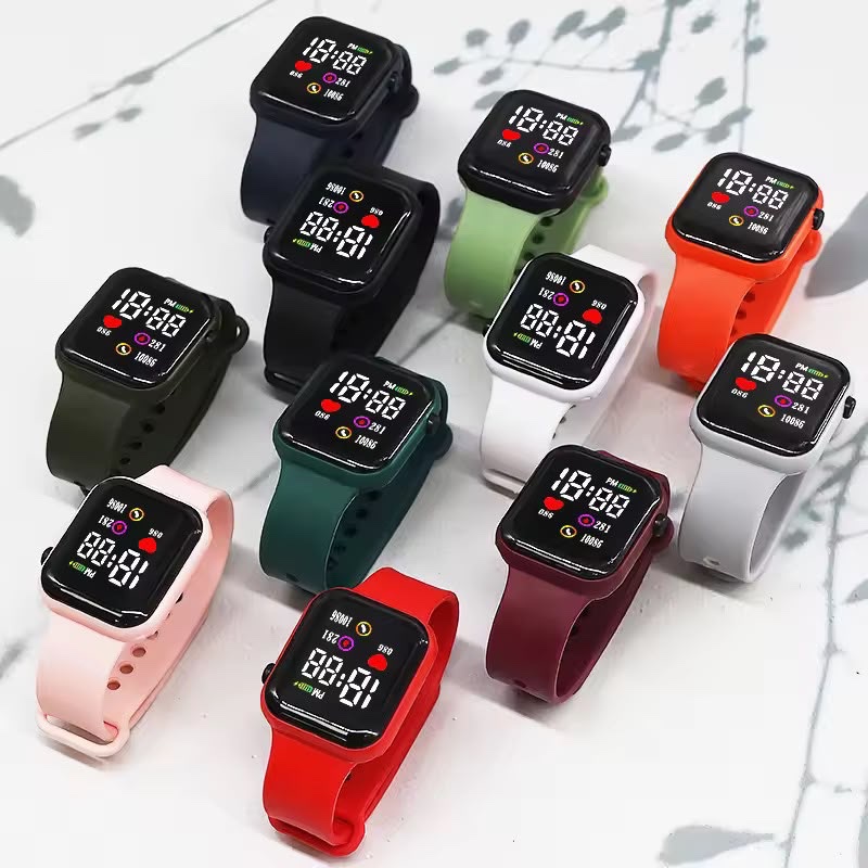 Montre électronique en plastique